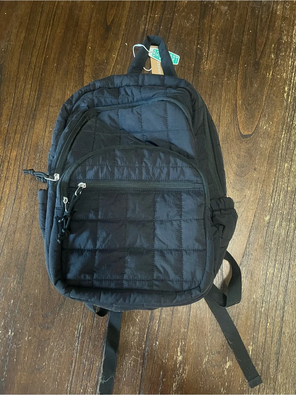 Black Quilted Everyday Backpack - Lightweight Carry by Bags Mart